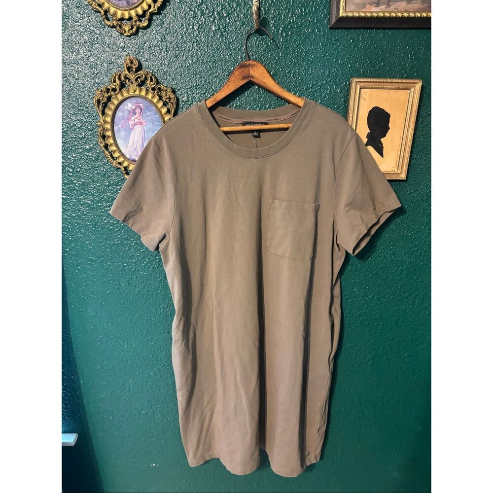Banana Republic Khaki Tan T-Shirt Dress Sz XL